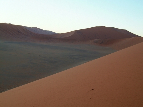 Les dunes du namib  dépassent souvent 200m de hauteur
