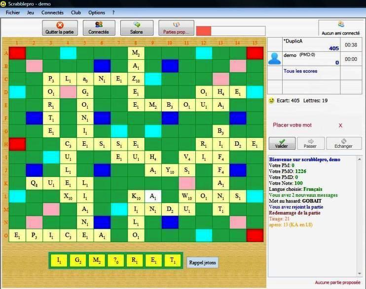 Scrabblepro Club de scrabble en ligne